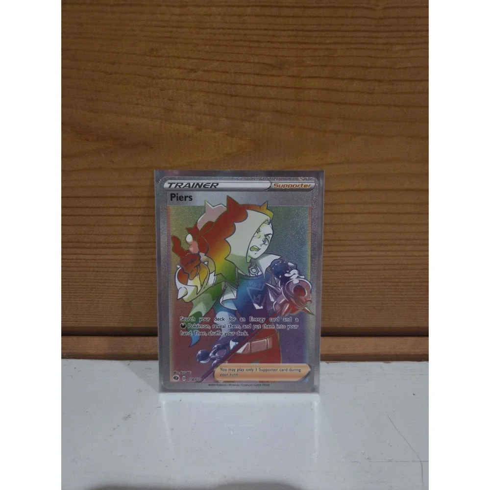Pokémon TCG Piers Champion's Path 078/073 Holo Secret Rare Rainbow Card